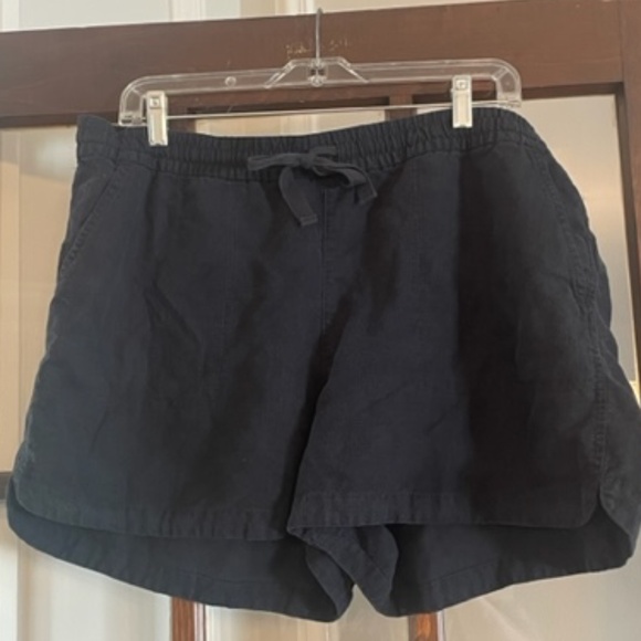 J. Crew Pants - J.Crew Linen Blend Black Shorts Size XL